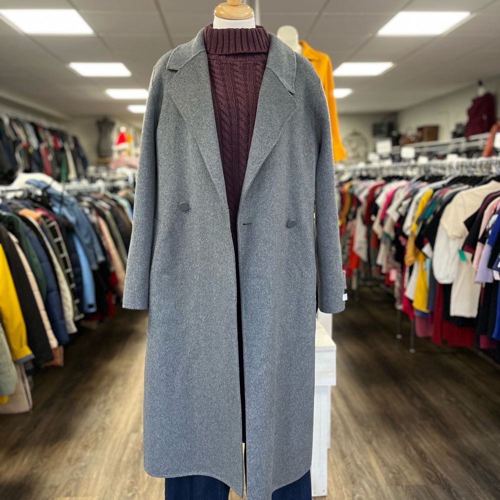 Gray Long Overcoat